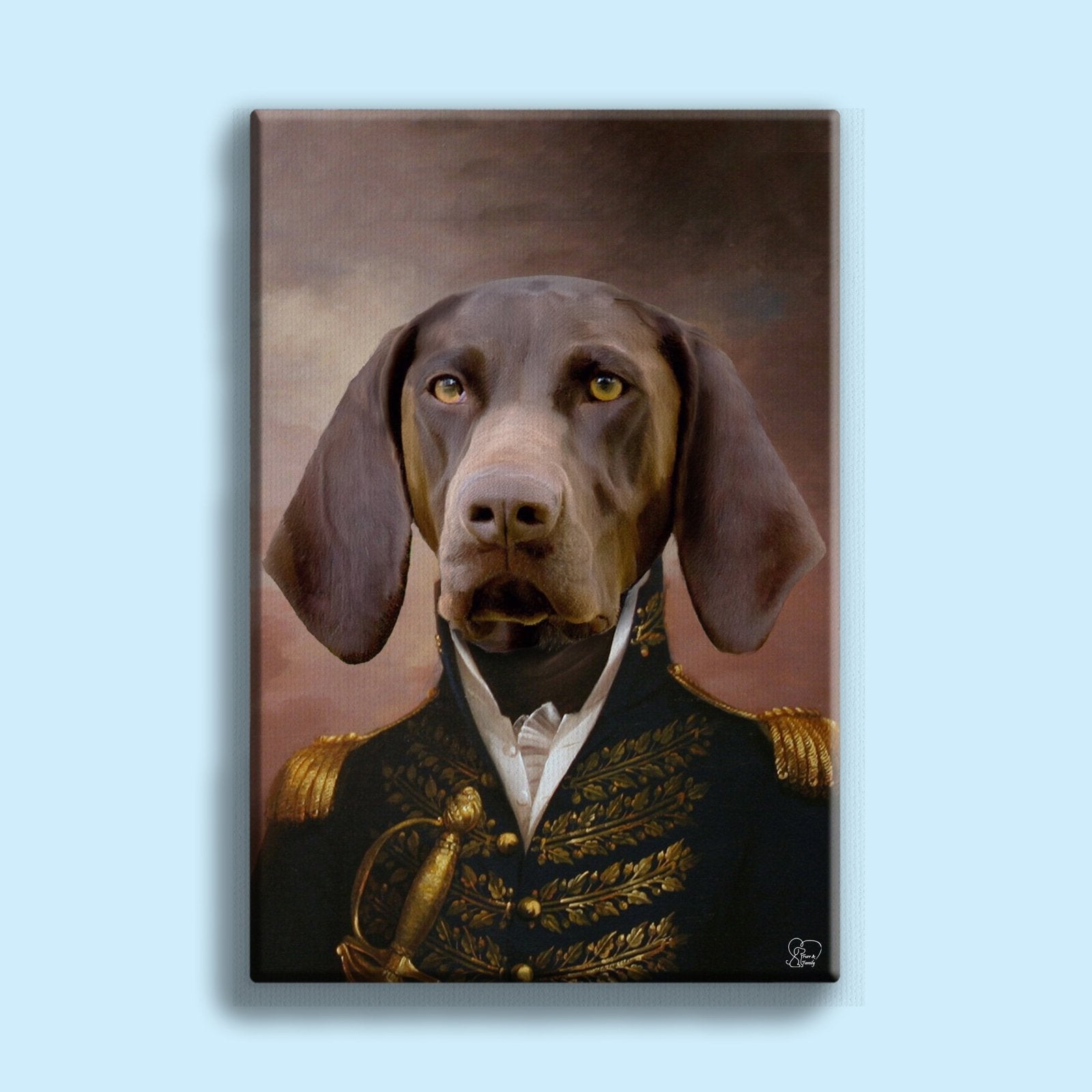 The General Pet - Custom Pet Portrait - 1 Pet - Furr and Family