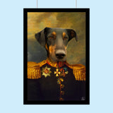 The Army Captain Pet - Custom Pet Portrait - 1 Pet - Furr and Family