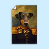 The Army Captain Pet - Custom Pet Portrait - 1 Pet - Furr and Family
