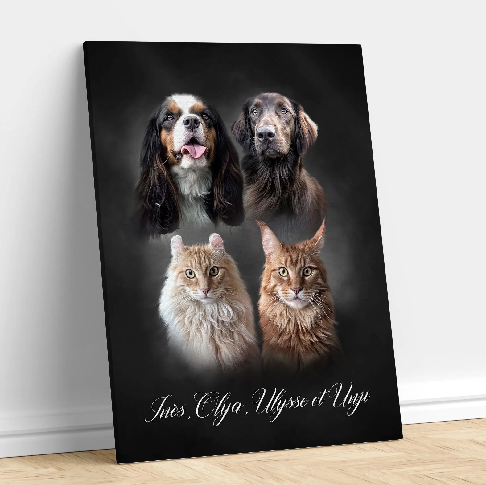 Digital Oil Paint Pet Art - Custom Pet Portrait - 1 Pet - Furr and Family