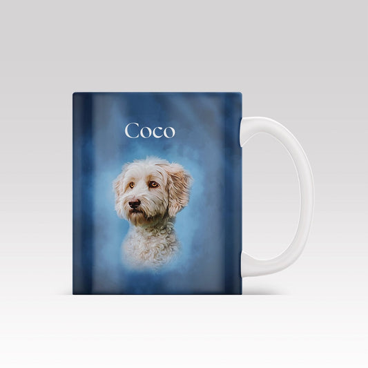 Digital Oil Painting - Custom Mug - 1 Pet - Furr and Family