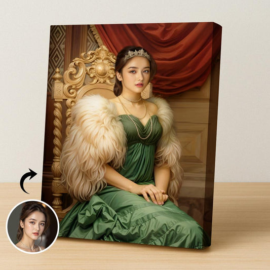 Emerald Green Renaissance Queen - Human Portrait - Female - Furr and Family