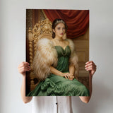 Emerald Green Renaissance Queen - Human Portrait - Female - Furr and Family
