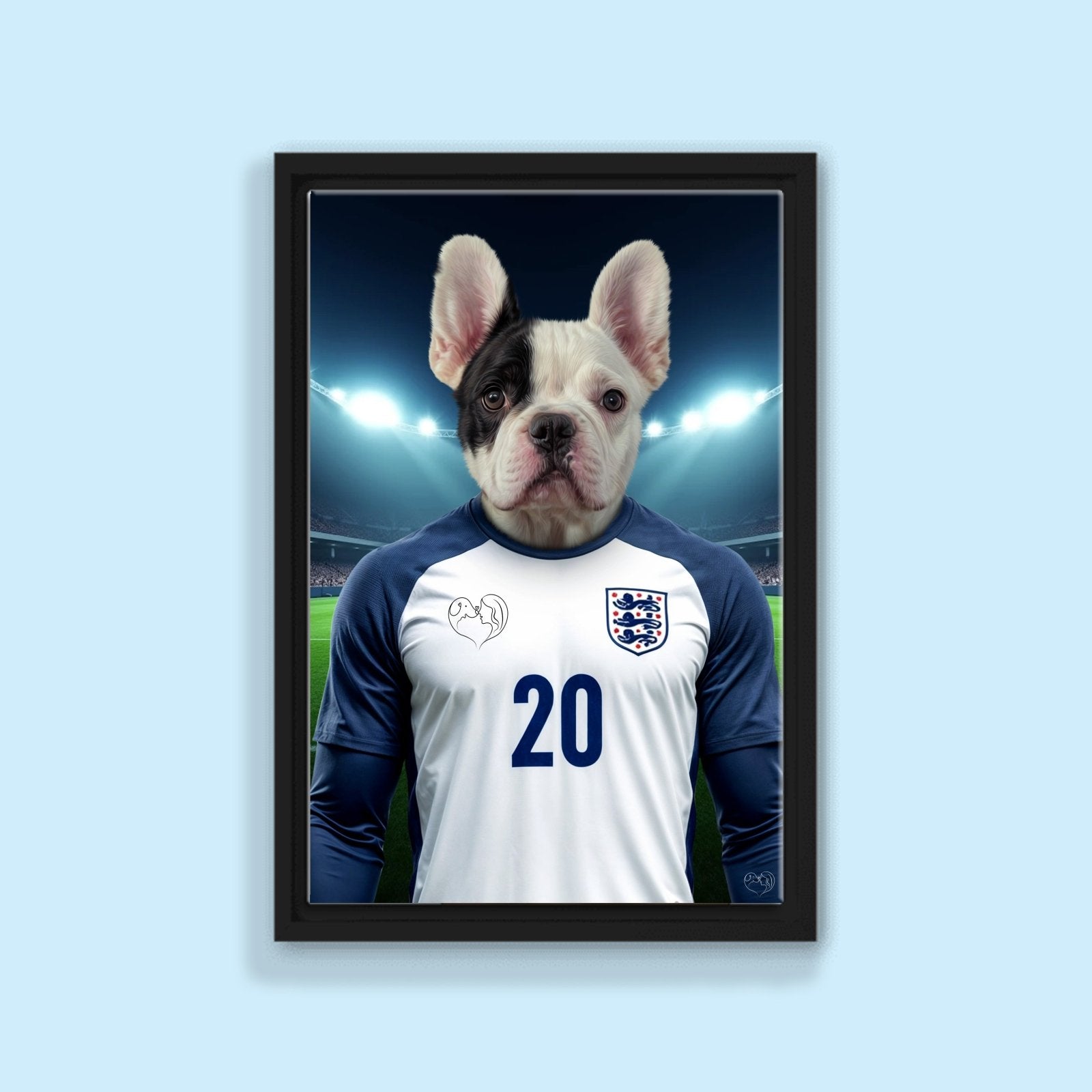 England’s Number 20 – Phil Foden Pet Portrait - 1 Pet - Furr and Family