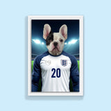 England’s Number 20 – Phil Foden Pet Portrait - 1 Pet - Furr and Family