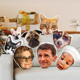 Custom Face Pillows from Pictures of Love Pets/Persons on it Personalized 3d Photo Pillow