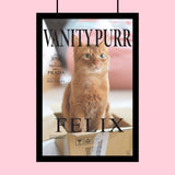 Famous Pet Magazine Covers - Custom Pet Portrait - 1 Pet - Furr and Family