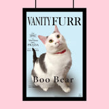 Famous Pet Magazine Covers - Custom Pet Portrait - 1 Pet - Furr and Family