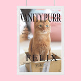 Famous Pet Magazine Covers - Custom Pet Portrait - 1 Pet - Furr and Family