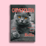 Famous Pet Magazine Covers - Custom Pet Portrait - 1 Pet - Furr and Family