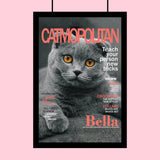 Famous Pet Magazine Covers - Custom Pet Portrait - 1 Pet - Furr and Family