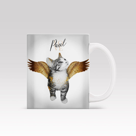 Gold Wing Art - Custom Pet Mug - 1 Pet - Furr and Family