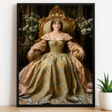 Golden Crown Queen Portrait - Human Portrait - Female - Furr and Family