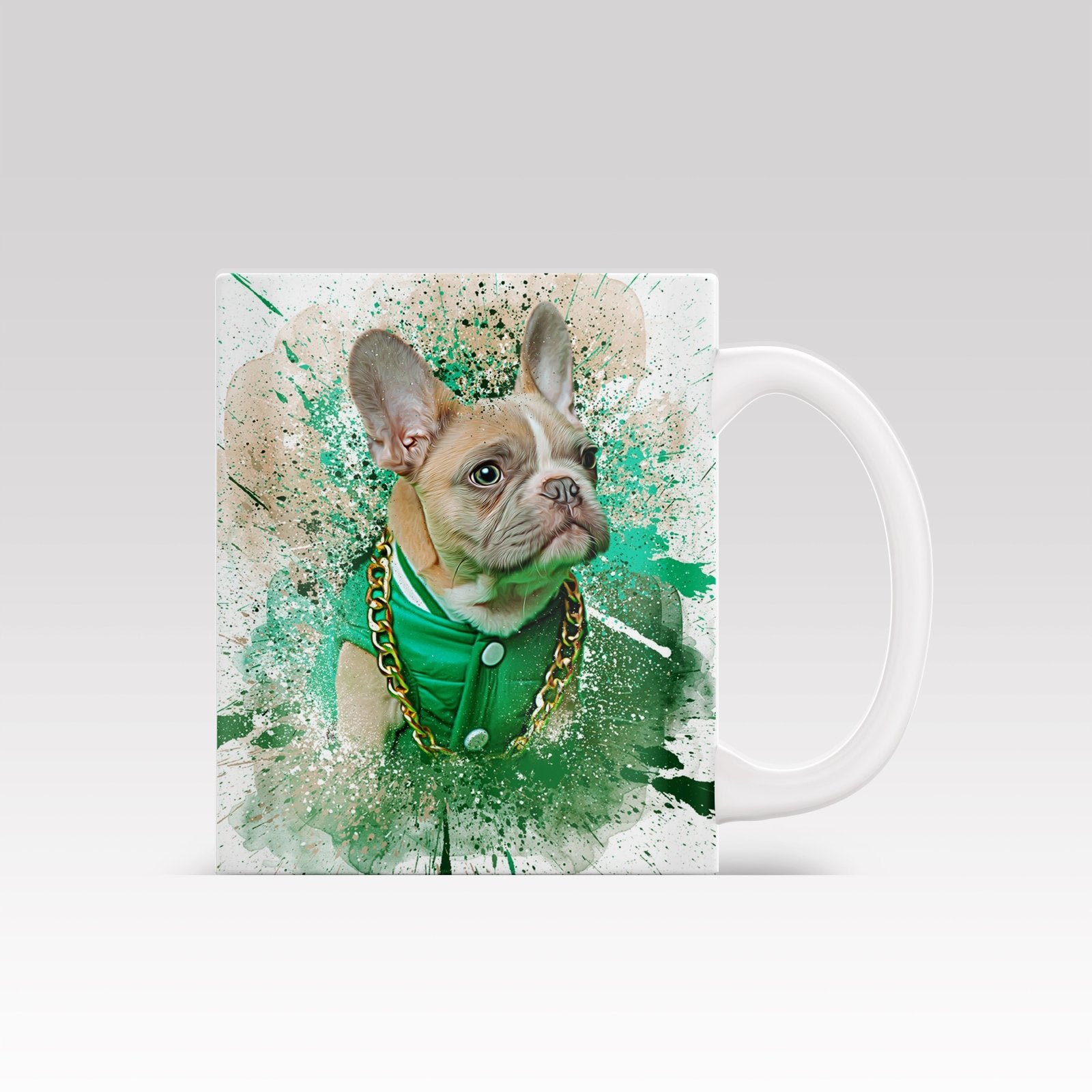 Watercolor Grafitti - Custom Mug - 1 Pet - Furr and Family