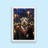 Harry Paw - ter Gryffindor - Custom Pet Portrait - Harry Potter - 1 Pet - Furr and Family