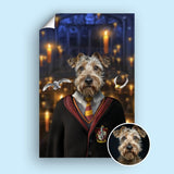 Harry Paw - ter Gryffindor - Custom Pet Portrait - Harry Potter - 1 Pet - Furr and Family