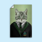 Harry Potter SLYTHERIN - Custom Pet Portrait - 1 Pet - Furr and Family