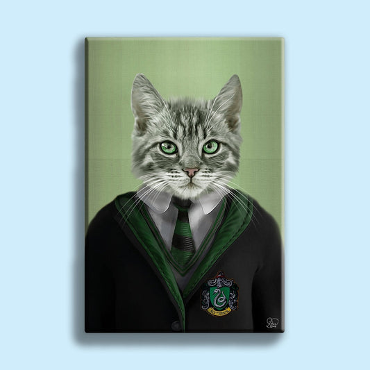 Harry Potter SLYTHERIN - Custom Pet Portrait - 1 Pet - Furr and Family
