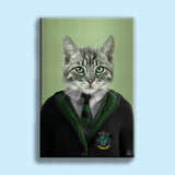 Harry Potter SLYTHERIN - Custom Pet Portrait - 1 Pet - Furr and Family