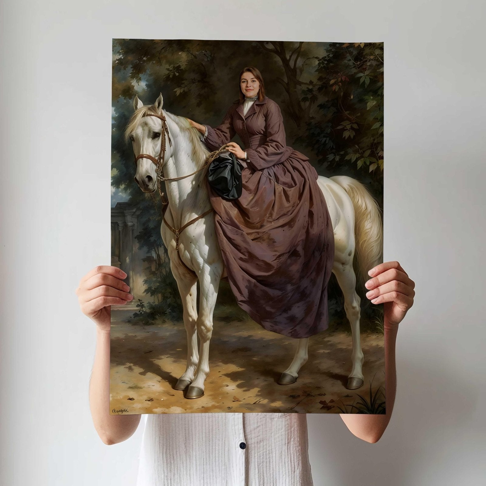 Horseback Noble Lady - Human Portrait - Female - Furr and Family