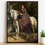 Horseback Noble Lady - Human Portrait - Female - Furr and Family