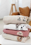 Personalized Pet Portrait Embroidered Sweatshirt- Colorful Design