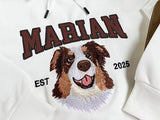 Custom Embroidered Pet Sweatshirt from Your Photo – Varsity Style