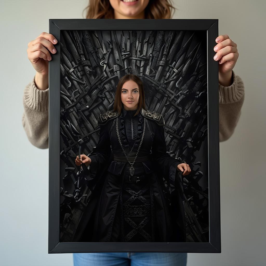 Iron Throne Warrior Queen Portrait - Human Portrait - Female - Furr and Family