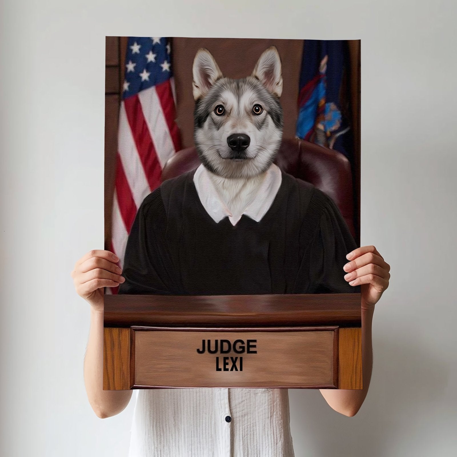 Judge Pawsworth - Custom Pet Portrait - 1 Pet - Furr and Family