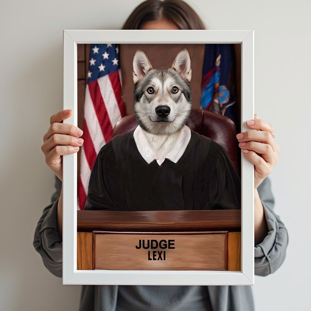 Judge Pawsworth - Custom Pet Portrait - 1 Pet - Furr and Family
