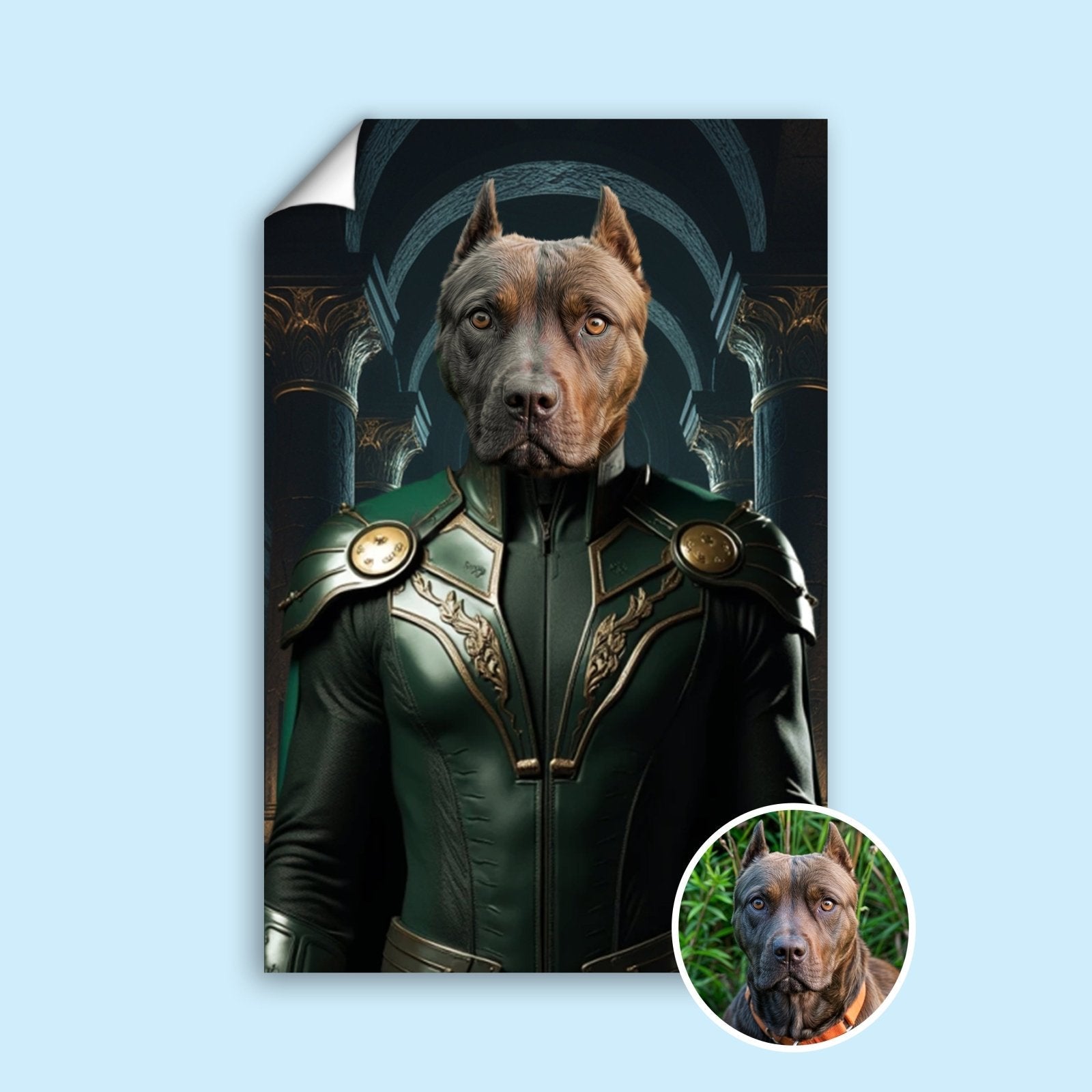 Loki Pet of Asgard – Custom Pet Portrait - 1 Pet - Furr and Family
