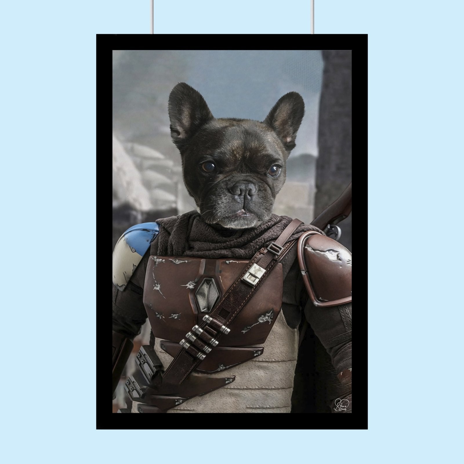 Mandolar Lan Star Wars - Custom Pet Portrait - 1 Pet - Furr and Family