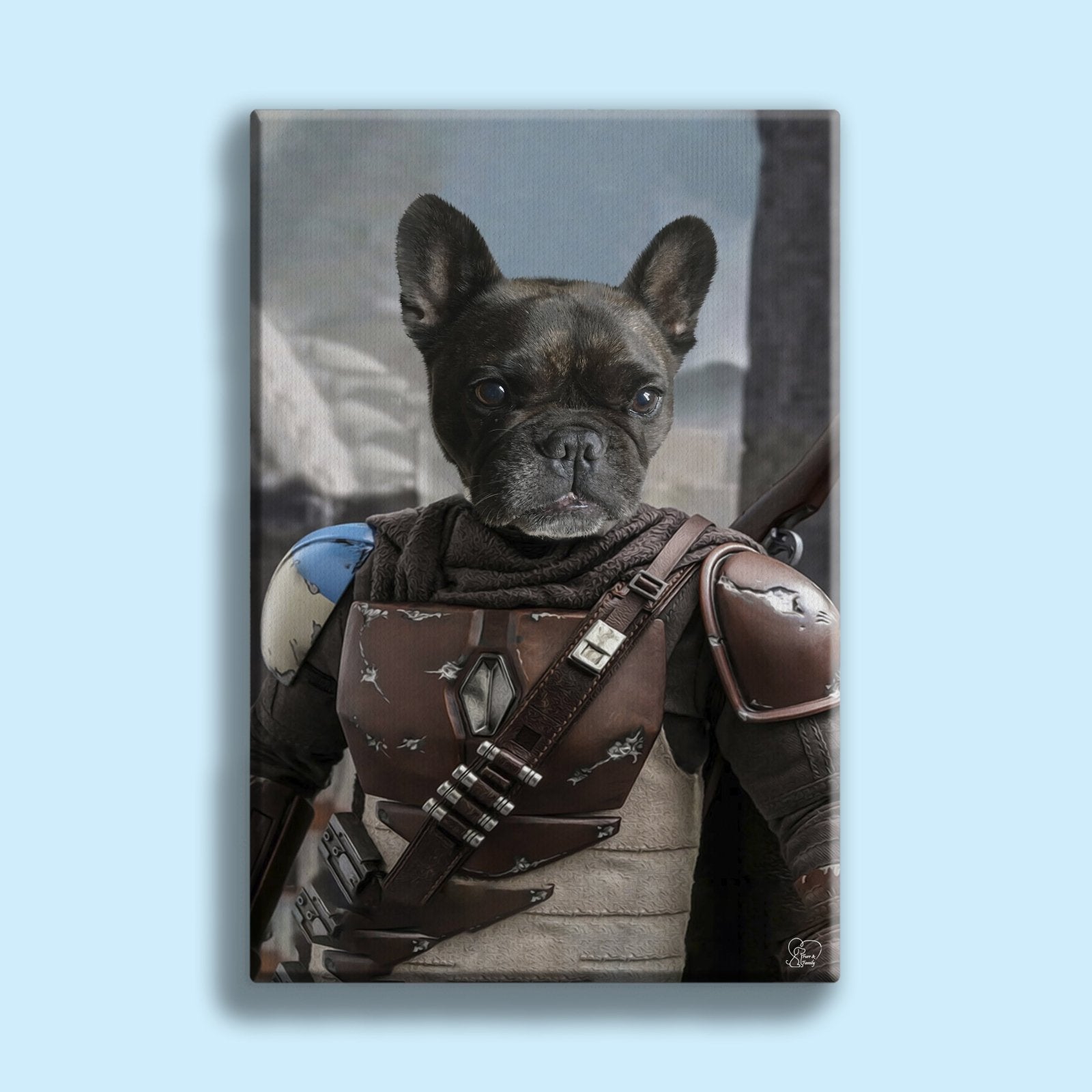 Mandolar Lan Star Wars - Custom Pet Portrait - 1 Pet - Furr and Family