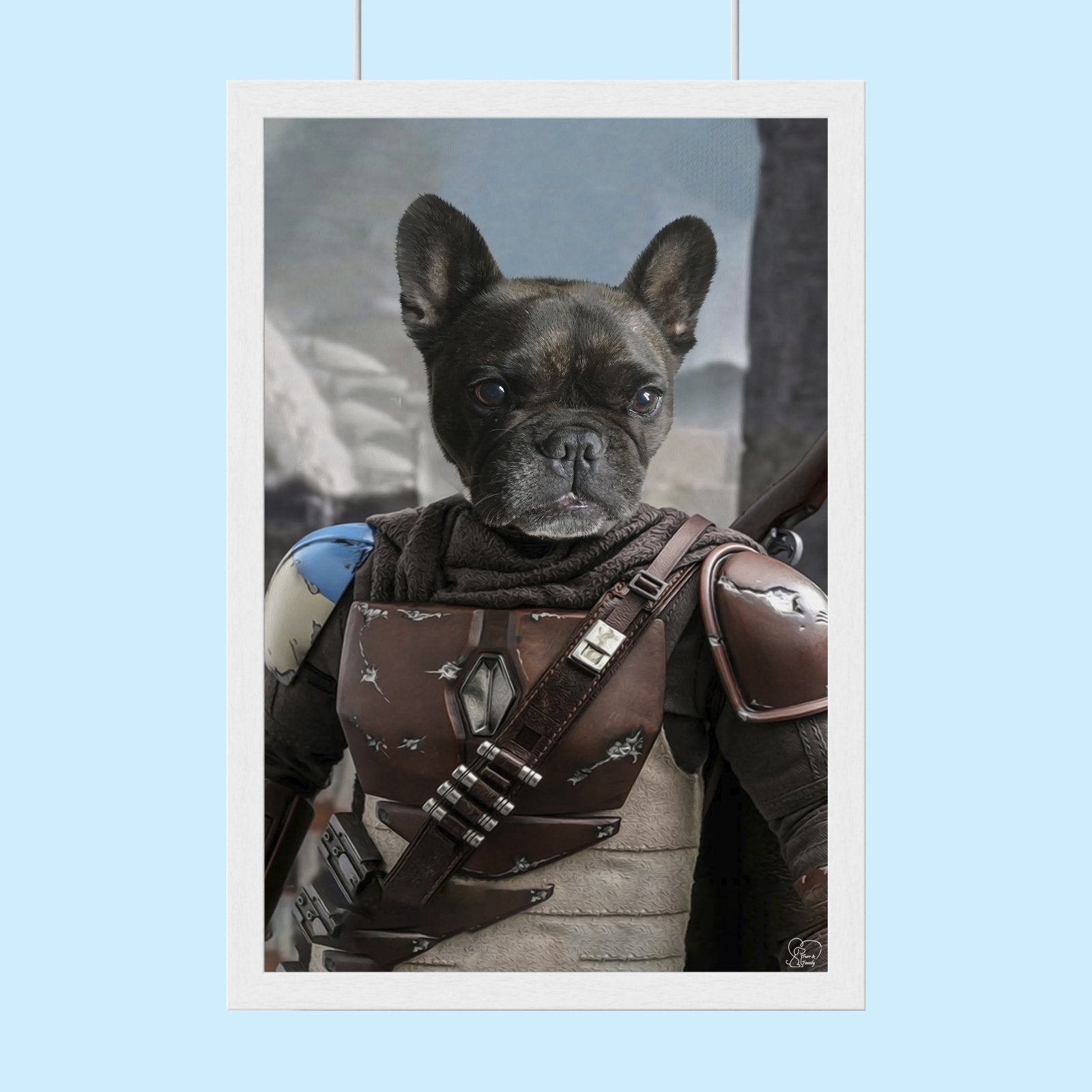 Mandolar Lan Star Wars - Custom Pet Portrait - 1 Pet - Furr and Family
