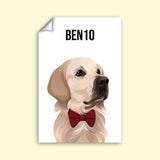 Modern Pet Vector - Custom Pet Portrait - 1 Pet - Furr and Family