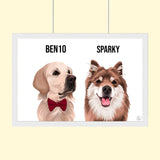 Modern Pet Vector - Custom Pet Portrait - 1 Pet - Furr and Family