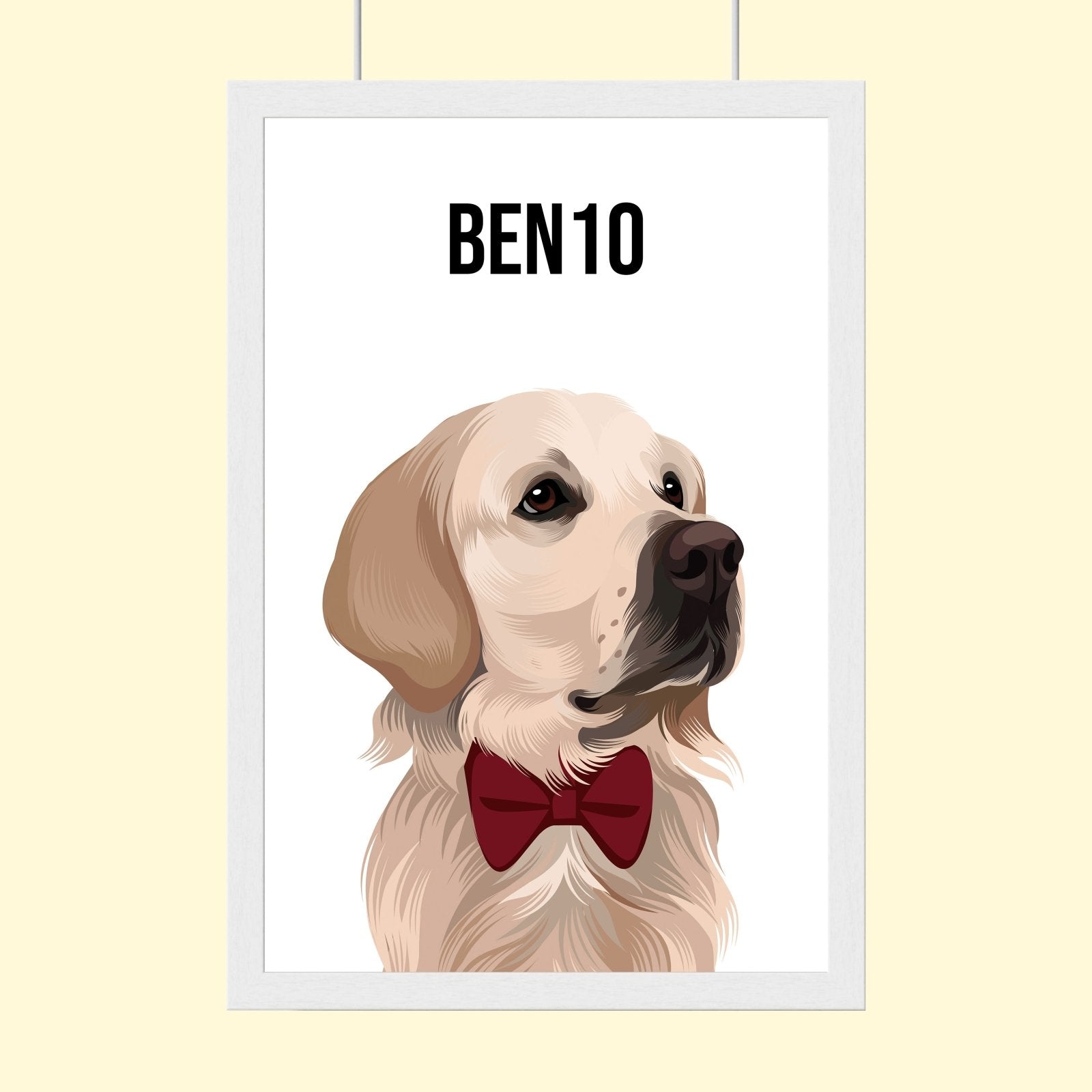 Modern Pet Vector - Custom Pet Portrait - 1 Pet - Furr and Family