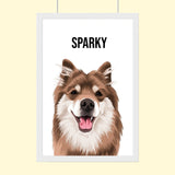 Modern Pet Vector - Custom Pet Portrait - 1 Pet - Furr and Family