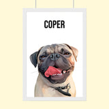 Modern Pet Vector - Custom Pet Portrait - 1 Pet - Furr and Family