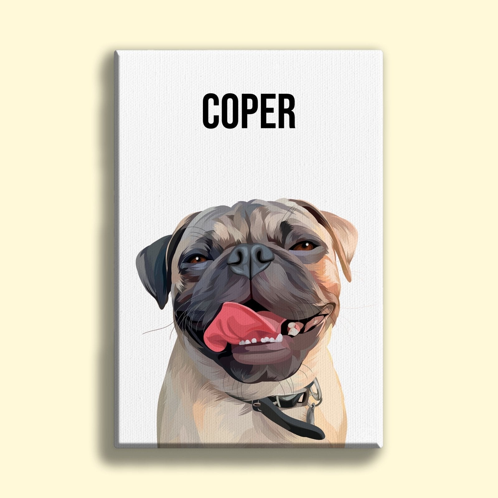 Modern Pet Vector - Custom Pet Portrait - 1 Pet - Furr and Family