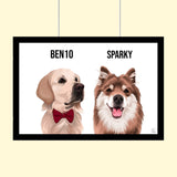 Modern Pet Vector - Custom Pet Portrait - 1 Pet - Furr and Family