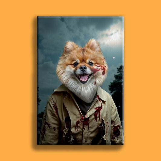 Mr & Mrs Vempire Halloween Pet Portrait - Custom Pet Portrait - 1 Pet - Furr and Family