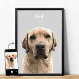 Realistic Pet Portrait - 1 Pet - Furr and Family