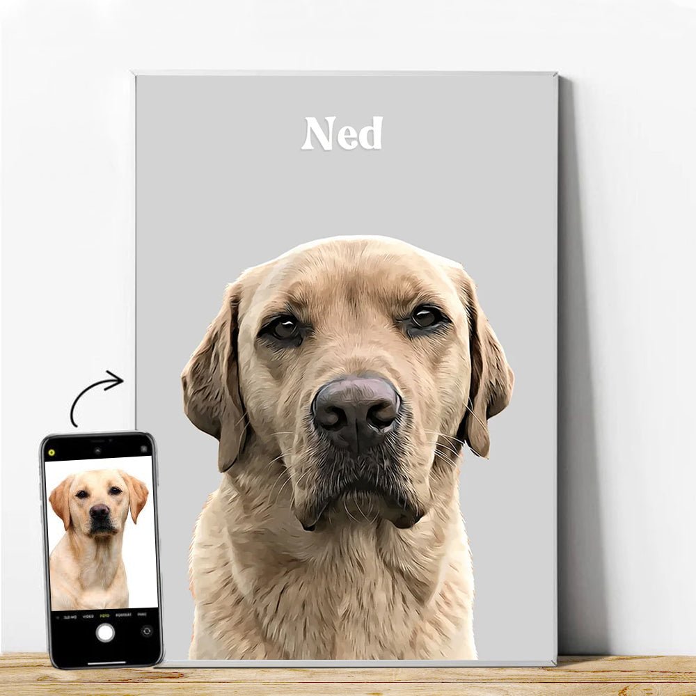 Realistic Pet Portrait - 1 Pet - Furr and Family