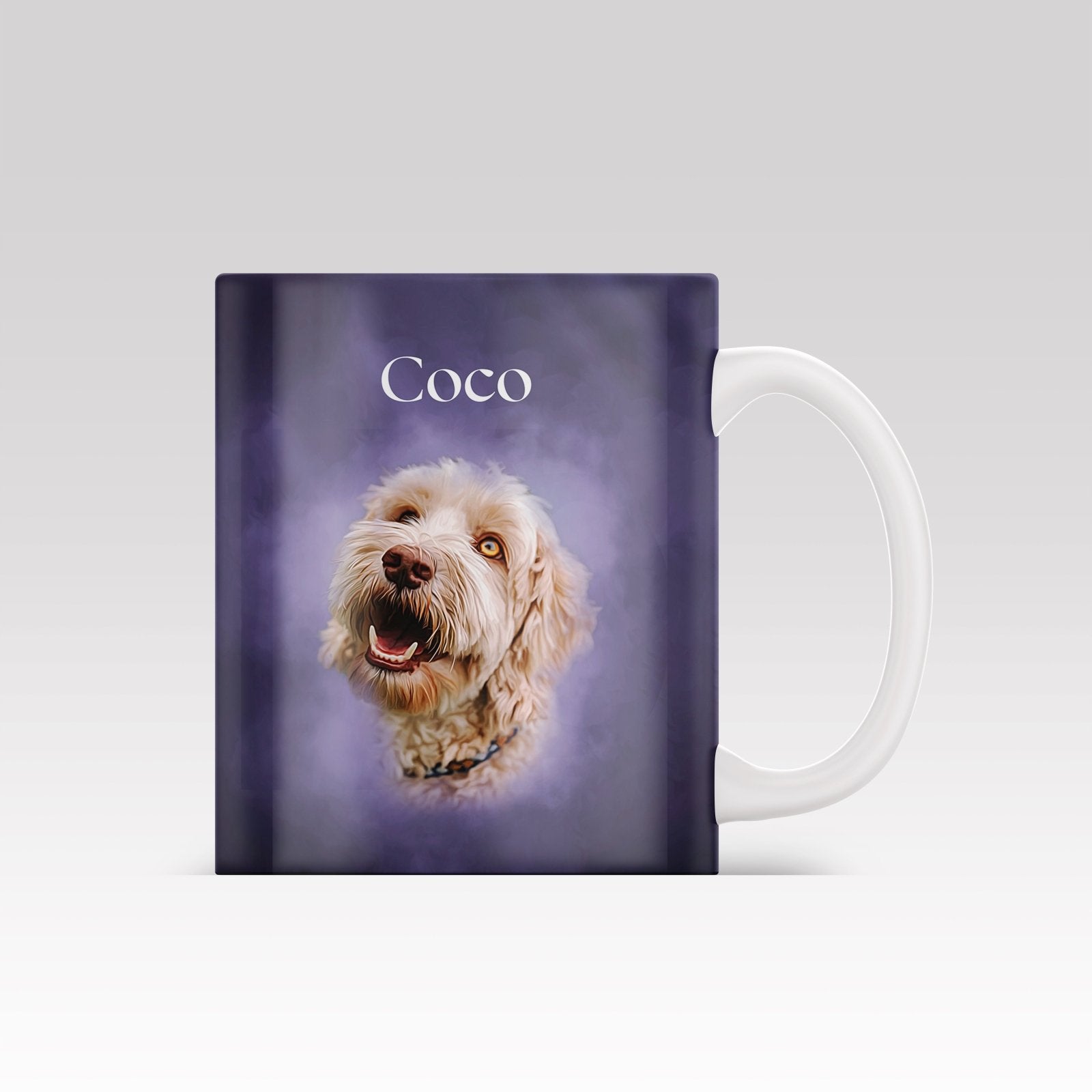 Digital Oil Painting - Custom Mug - 1 Pet - Furr and Family