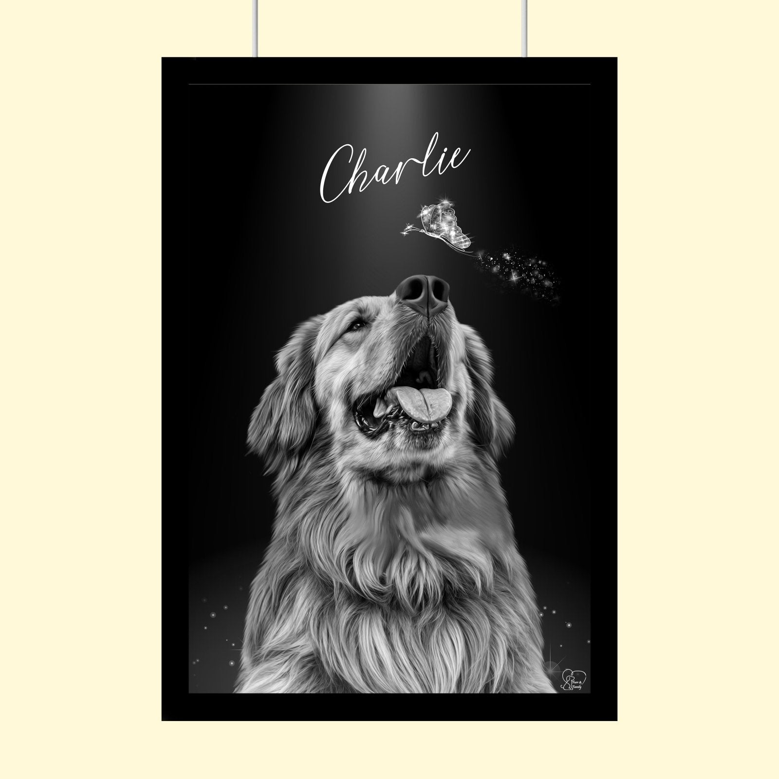 Mystic ButterFly Style - Custom Pet Portrait - 1 Pet - Furr and Family