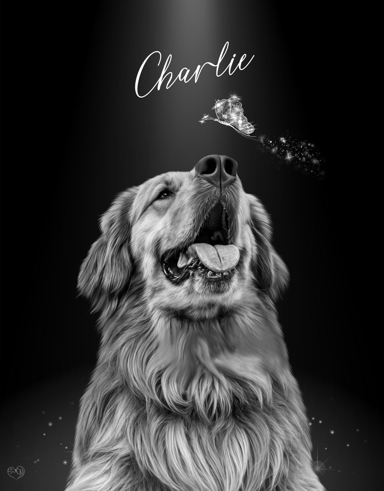 Mystic ButterFly Style - Custom Pet Portrait - 1 Pet - Furr and Family