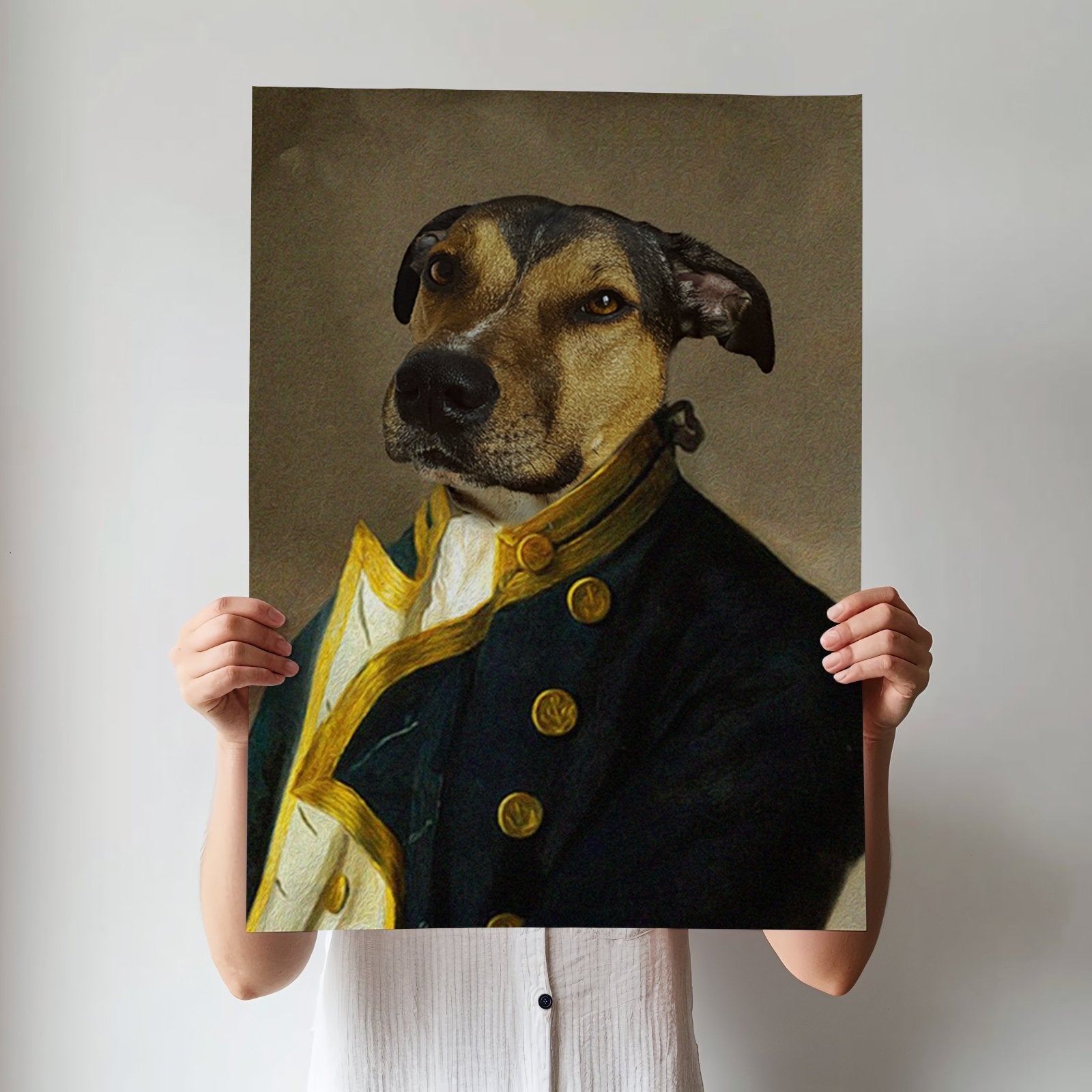 Noble Admiral Custom Pet Portrait - 1 Pet - Furr and Family