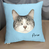 Custom Pet Face Oil Painting Square Pillow