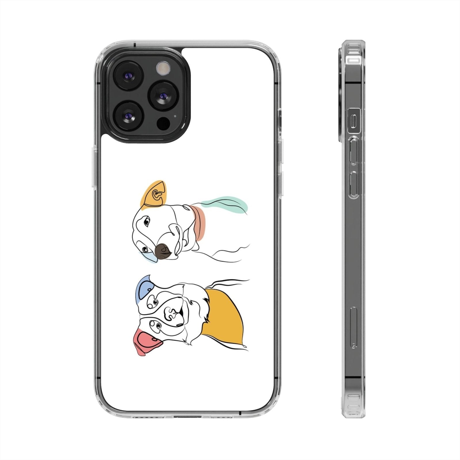 One Line Art Colored - Custom Mobile Cover - 1 Pet - Furr and Family